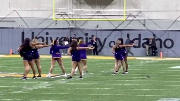 College Football Fans Ruthlessly Boo Opposing Cheerleaders During Halftime Of Playoff Game