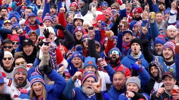 Bills Fan Forgets How To ‘Stop, Drop, Roll’ After Catching Fire By Jumping Through Flaming Table