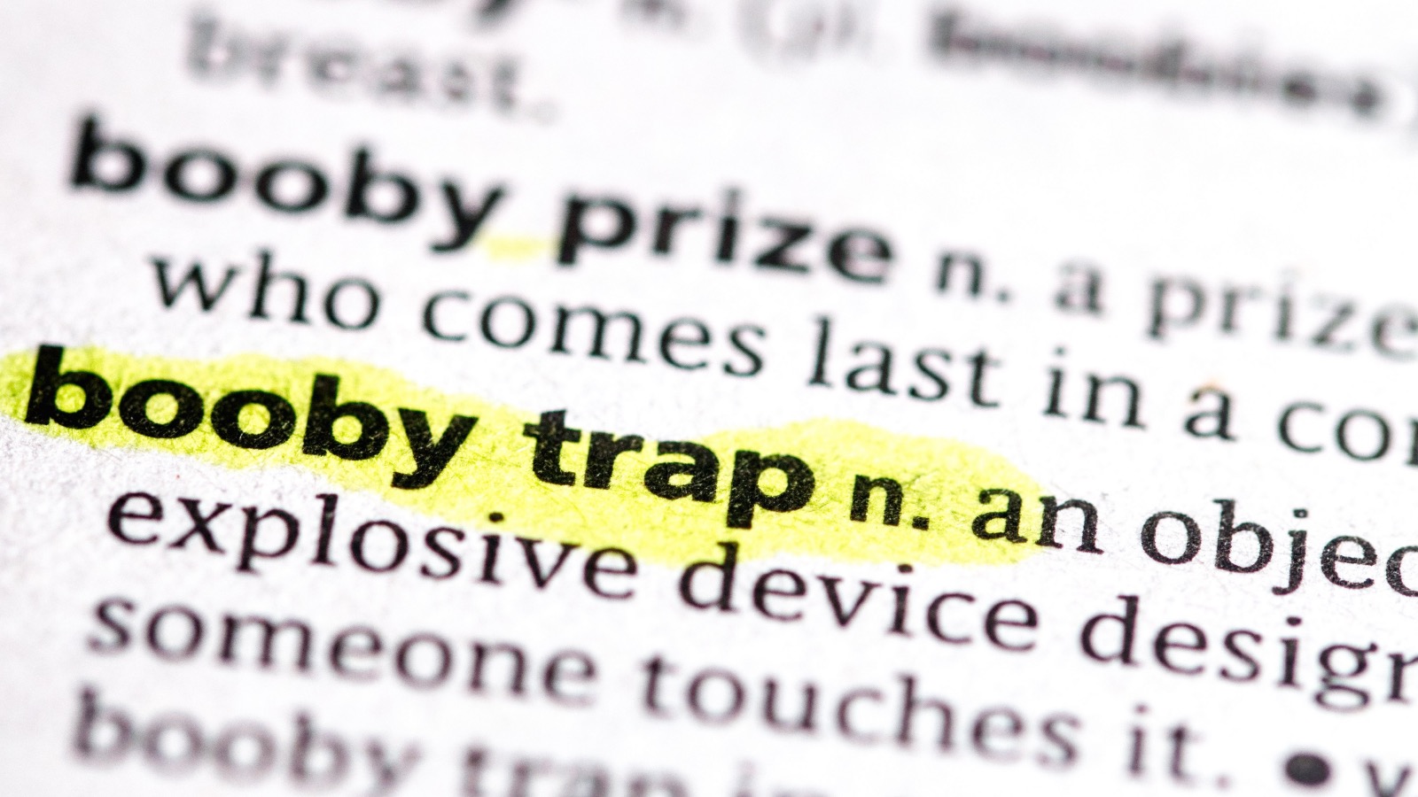 definition of booby traps