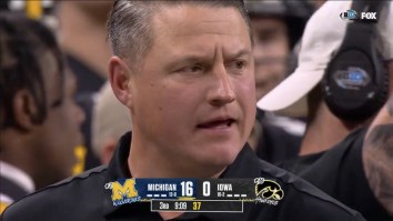 Spit Flies Everywhere As Brian Ferentz FREAKS OUT On Referee Over Controversial Costly Fumble