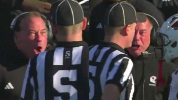 Irate Butch Jones Turned Redder Than A Tomato While Losing His Mind On Referee During Angry Meltdown