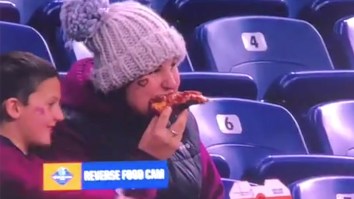 Video Of College Football Fans Eating Food In Reverse At Quick Lane Bowl Is Gloriously Gross