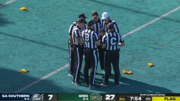 Referees Throw Hilarious Amount Of Penalty Flags After Angry Punter Starts Heated Bowl Game Brawl