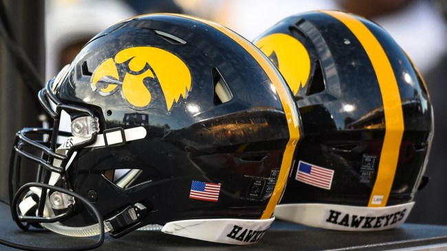 Iowa Hawkeyes football helmets