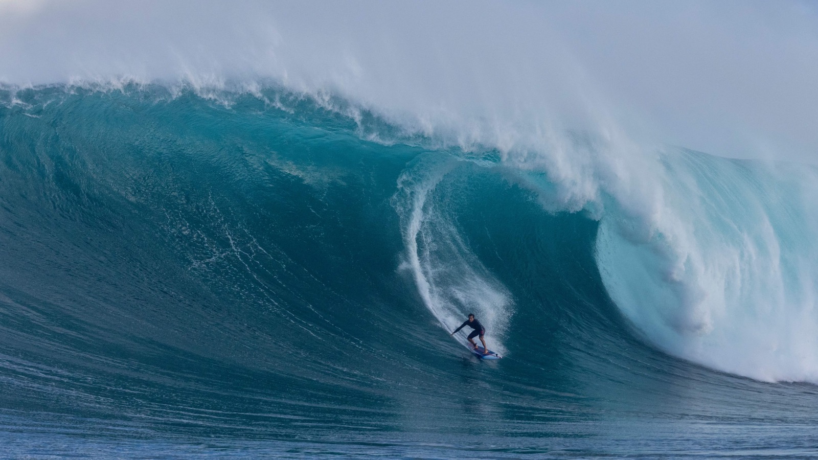 Kai Lenny surfing Jaws in Maui