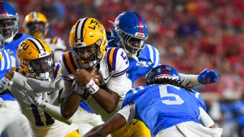 LSU Neglects Jayden Daniels Getting Obliterated By Ole Miss While Helping Lane Kiffin Troll Tennessee