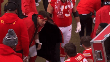 Heated Patrick Mahomes Yells At His Offensive Line On The Sidelines