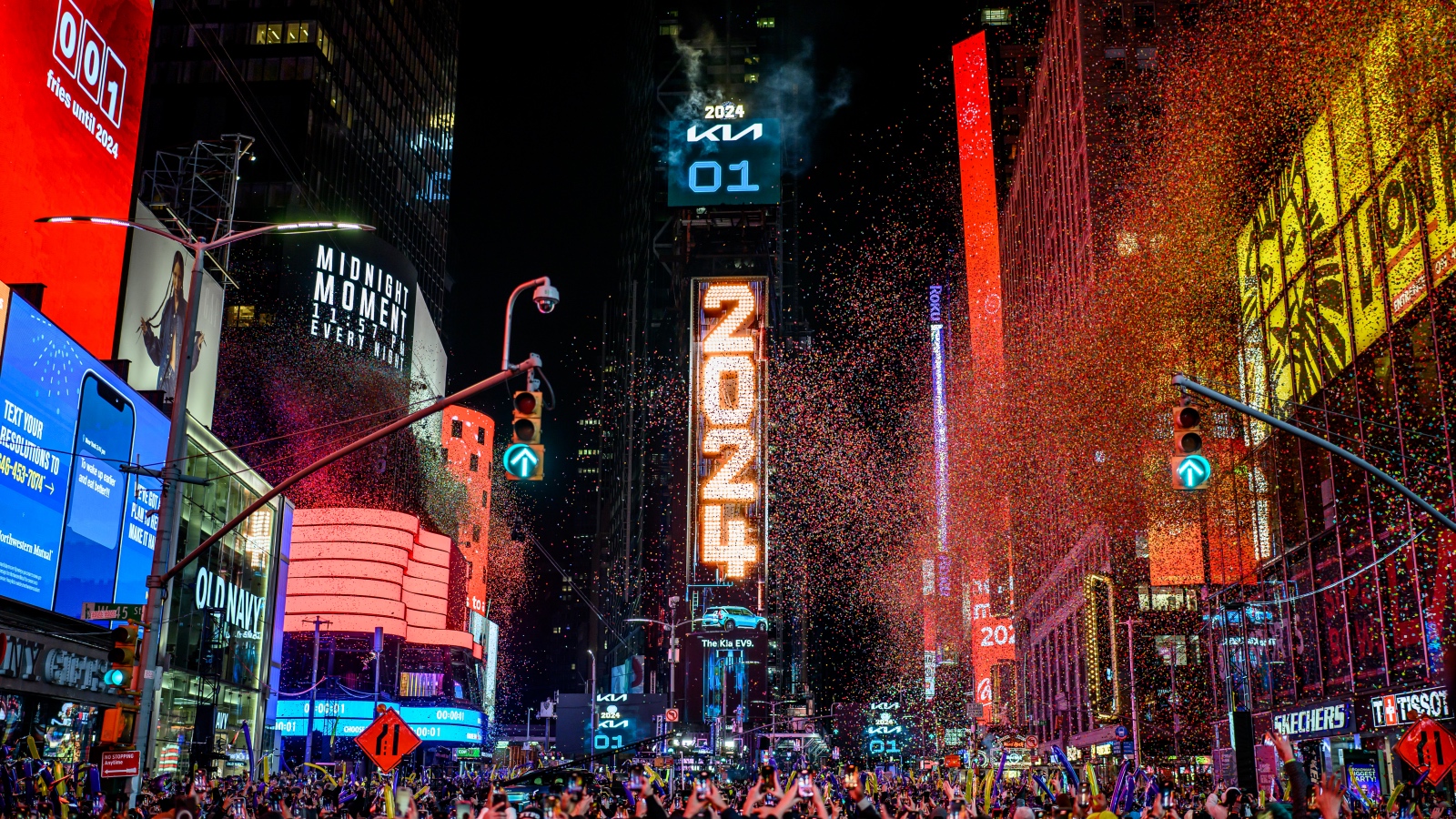 A Look At How 2002 Times Square Ball Drop Compares To 2024