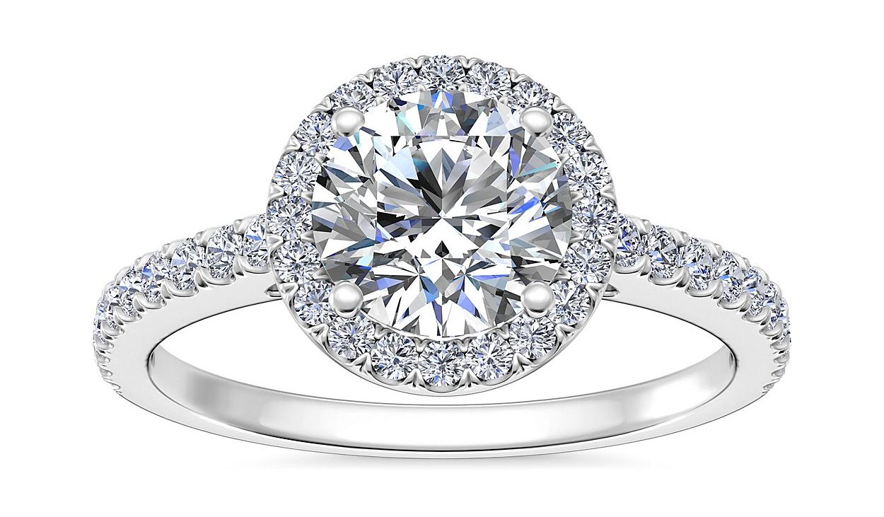 Looking To Pop The Question In 2024 Do It Right With A Custom Made   Blue Nile Halo Engagement RIng 2 E1705443600857 