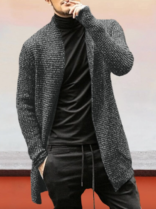Coofandy Knitted Cardigan Long Sleeved Sweater Coat