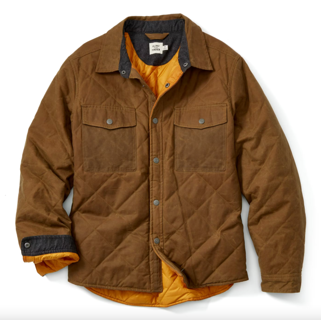 Flint and Tinder Quilted Waxed Shirt Jacket during Huckberry Winter Sale