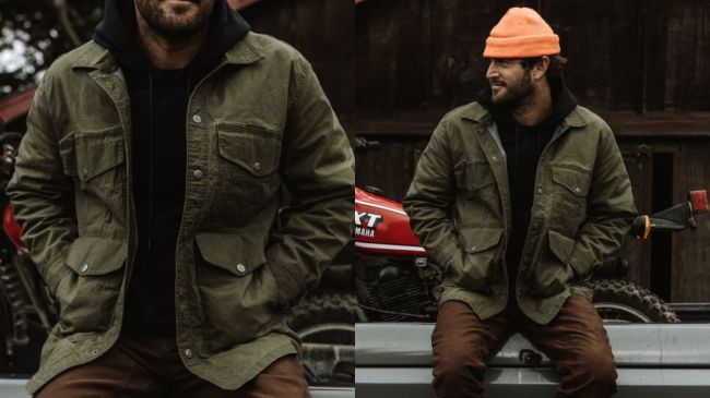 Flint and Tinder Stretch Ripstop Waxed Field Jacket