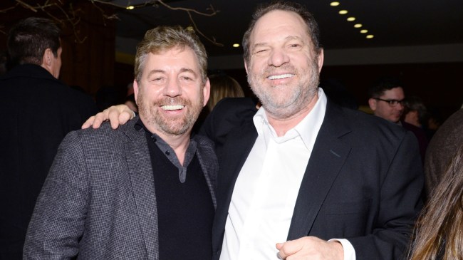 James Dolan and Harvey Weinstein at an afterparty