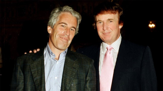 Jeffrey Epstein and Donald Trump at Mar-a-Lago