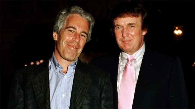 Jeffrey Epstein and Donald Trump at Mar-a-Lago