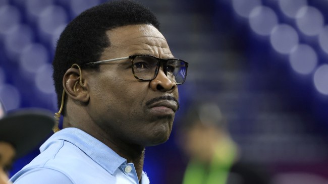 Michael Irvin at the NFL Combine.