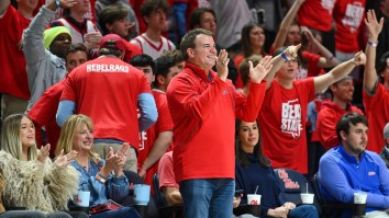 Ole Miss Floor Manager Named Kyle Brings Incredible Energy With MAX Effort In Front Of Record Crowd