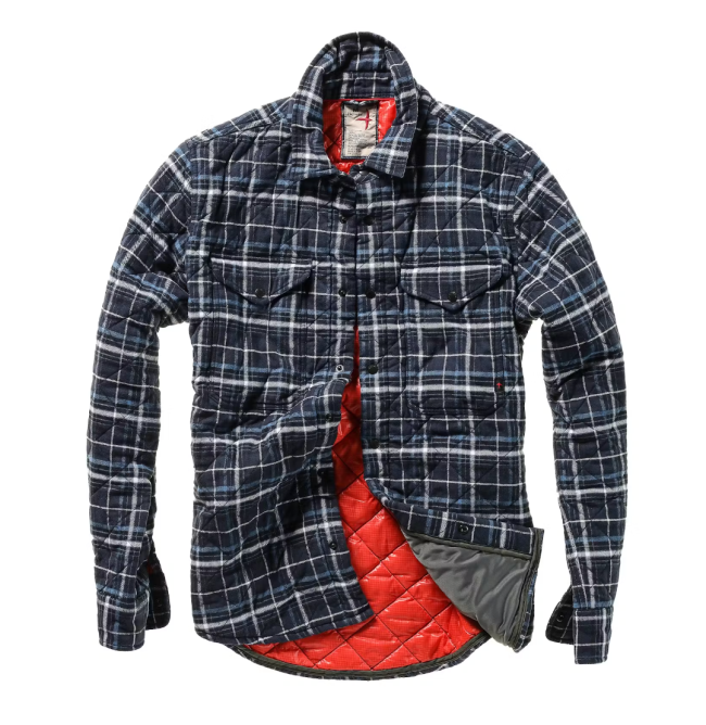 Relwen Quilted Flannel Shirt Jacket