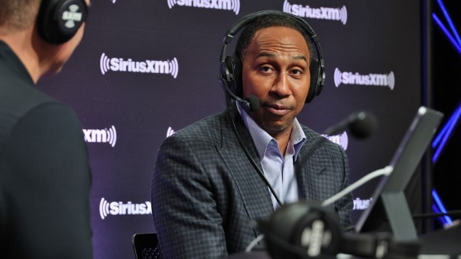 Stephen A. Smith at the Super Bowl.