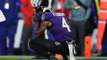 Ravens WR Zay Flowers Cuts Himself On Bench After TERRIBLE Mistake In Baltimore Loss