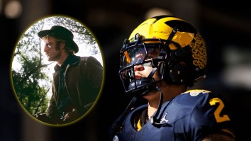 Michigan RB Blake Corum Embraces Villain Role With Pregame Outfit At National Championship