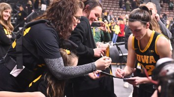 Caitlin Clark Gives Her Custom Sabrina 1s To Young Fan After Dropping 32 On Wisconsin
