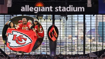 Chiefs Flag Buried Under Allegiant Stadium In 2017 Brings Good Vibes To Kansas City At Super Bowl