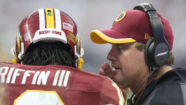 jay gruden giving instructions to rgiii