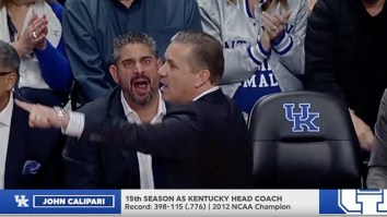 Kentucky Hoops Coach Screams In John Calipari’s Face As Daughters Bond Over Heated Exchange