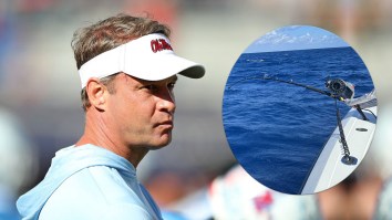 Lane Kiffin, Completely Unbothered By Star RB’s Decision To Transfer, Catches Big Fish In Bahamas
