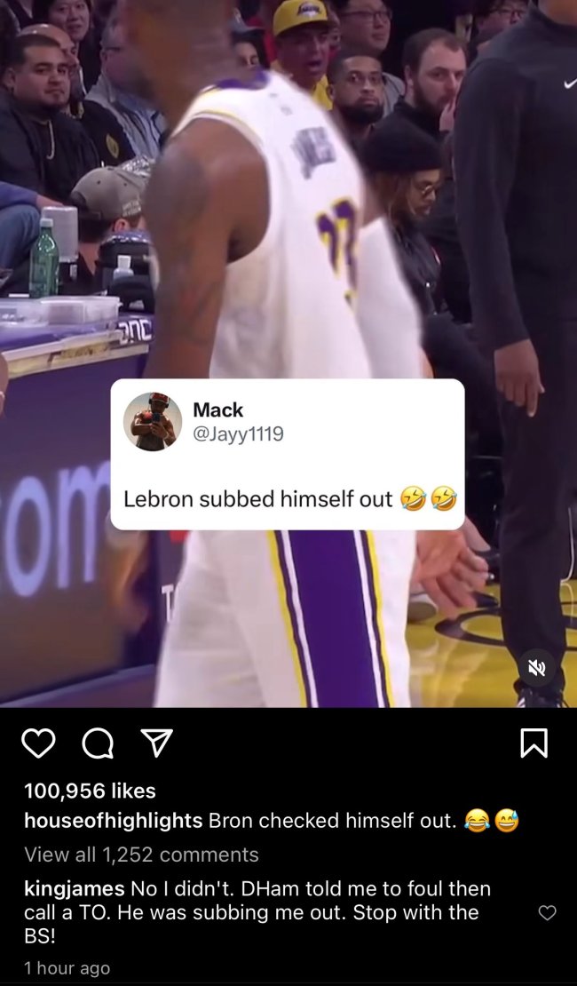 LeBron James responds to claim he showed up Darvin Ham by subbing himself out