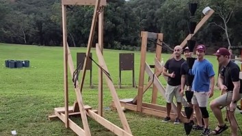 Mark Zuckerberg And His Bros Built An Awesome Catapult And Filmed It Firing In Slow-Motion