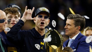 Michigan Football’s National Championship Hats Continue Infuriating Mismatched Logo Trend