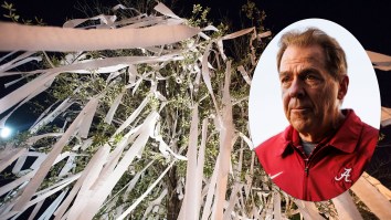 Auburn Fans Celebrate Nick Saban’s Retirement With One Of College Football’s Most Sacred Traditions