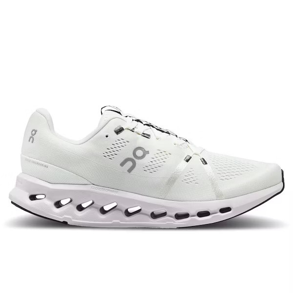 On Cloudsurfer running shoes in white