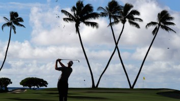 Camera Almost Catches Golfer Peeing On Tree During Sony Open