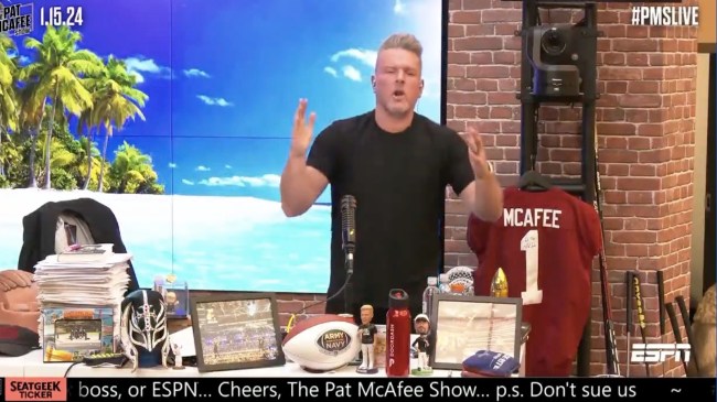 pat mcafee yelling he had a dream