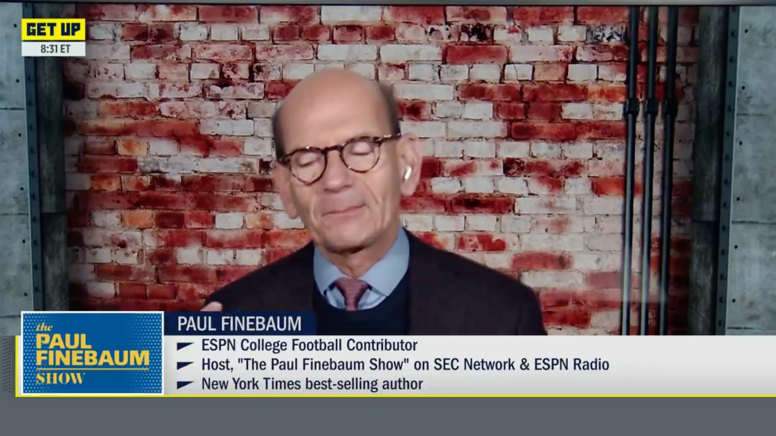 Paul Finebaum on ESPN's GetUp