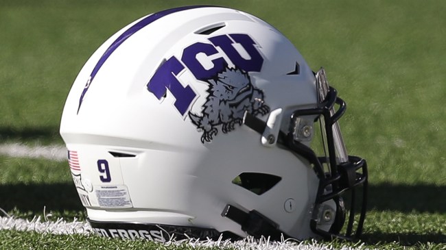 TCU football helmet
