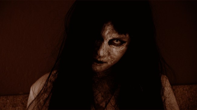 woman zombie face