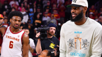 LeBron James Reacts To ESPN Removing Bronny James From 2024 Mock Draft