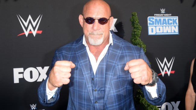 Bill Goldberg poses for a photo at a WWE event.