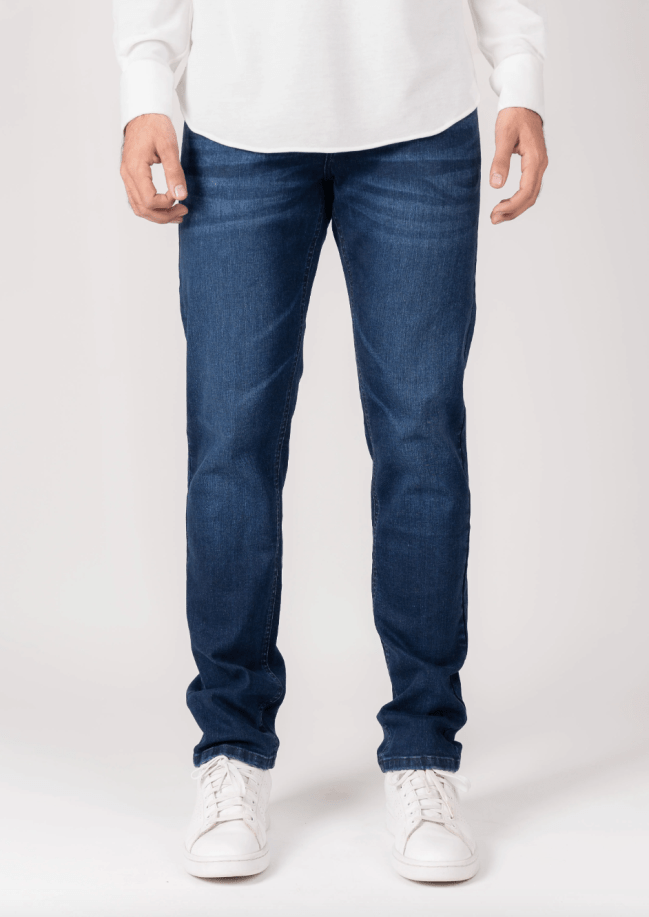Brisk Dark Indigo Wash Slim Fit Flex Jeans for men