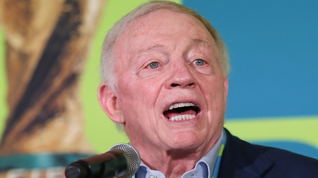 Dallas Cowboys owner Jerry Jones during FIFA World Cup Announcement