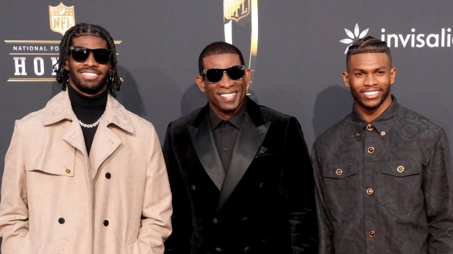 Deion Sanders and his sons at the NFL Honors event.