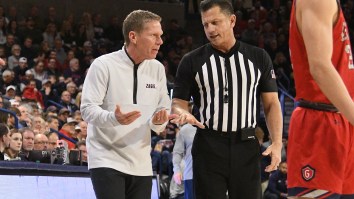 Ugly Scene Unfolds As Gonzaga Fans Throw Trash At Referees After Close Loss To Saint Mary’s