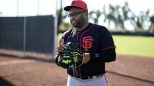 Pablo Sandoval at Spring Training for the San Francisco Giants.