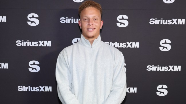 Spencer Rattler poses for a photo in Las Vegas during Super Bowl week.