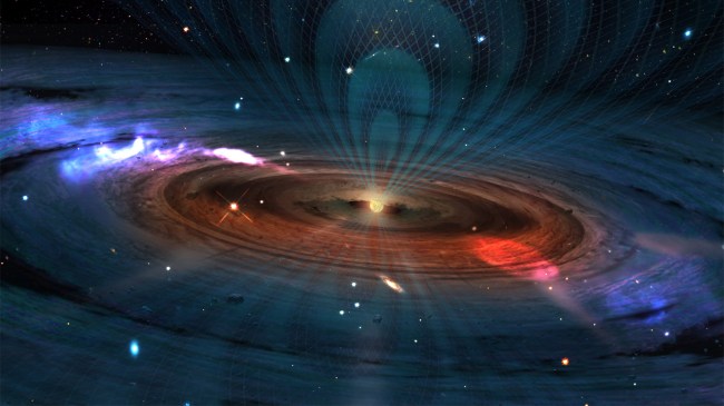 black hole in deep space