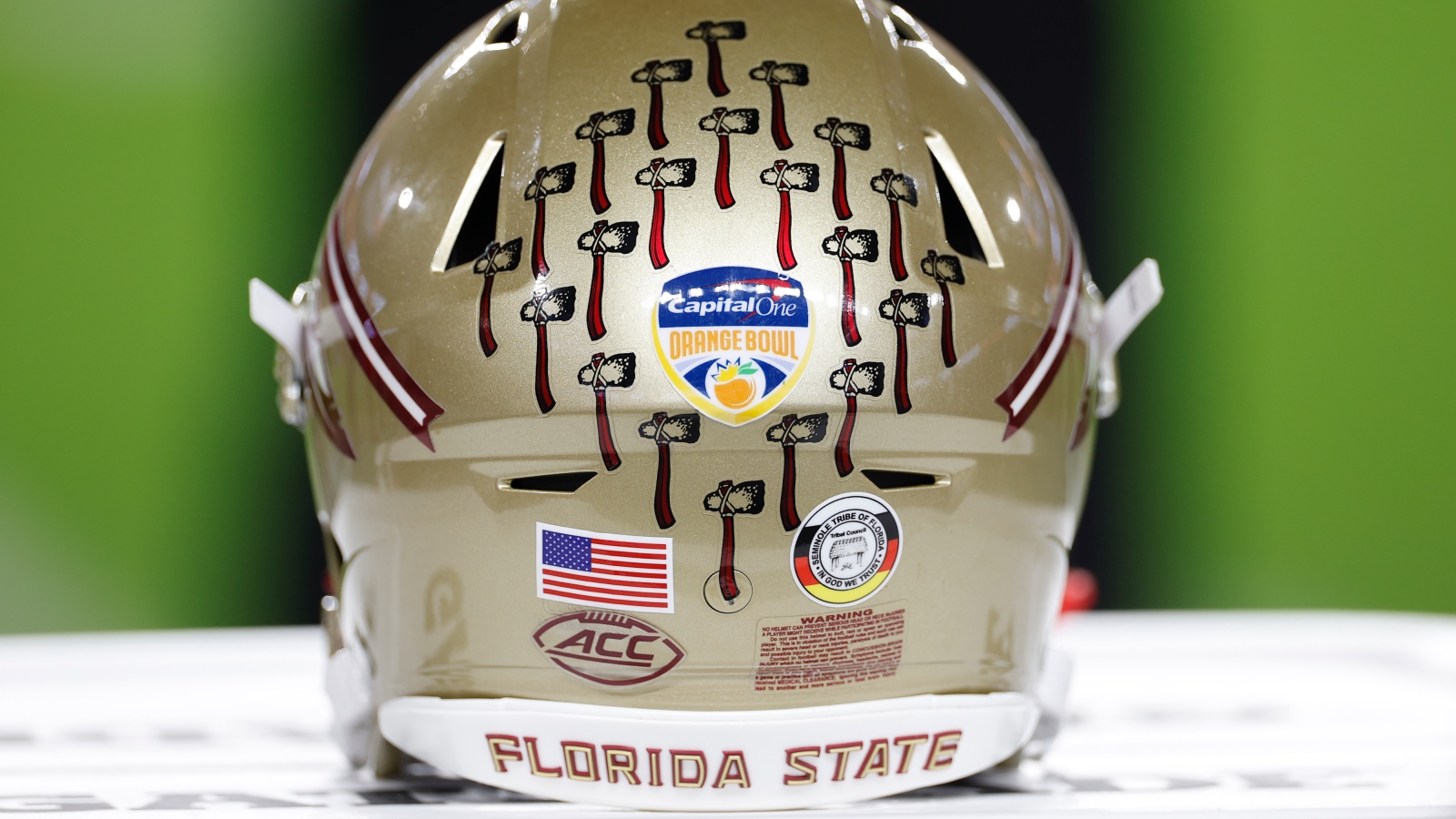 Florida State Football helmet with ACC logo